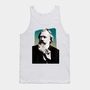 German Composer Johannes Brahms illustration Tank Top